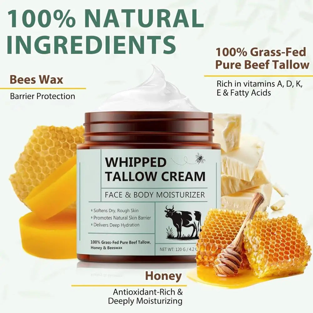 Beef Tallow With Honey Moisturizer Cream